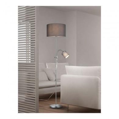 Lampadaire Owen Nickel mat 1x42W E27 TRIO LIGHTING R40192007