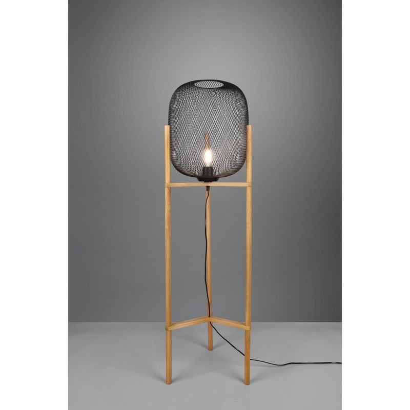 Lampadaire Calimero Noir mat 1x40W E27 TRIO LIGHTING R40561032