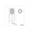 Lampadaire Calimero Noir mat 1x40W E27 TRIO LIGHTING R40561032