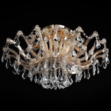 Plafonnier Crystal Doré et Cristal 6x60W CH_383010106 383010106 Plafonnier Crystal Doré et Cristal 6x60W Chiaro 383010106
