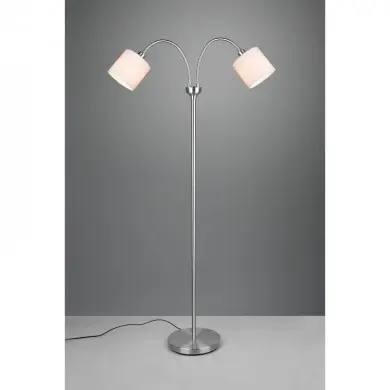 Lampadaire Tommy Nickel mat 2x40W E14 TRI_R46332001 R46332001 Lampadaire Tommy Nickel mat 2x40W E14 TRIO LIGHTING R46332001