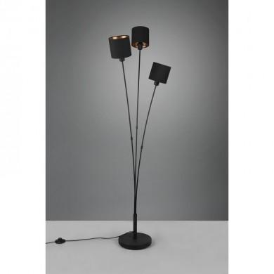 Lampadaire Tommy Noir mat 3x40W E14 TRIO LIGHTING R46333979