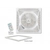 Ventilateur Faux Plafond sans pales apparente 62cm Blanc BOUTICA DESIGN 72060