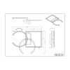 Plafonnier Pivot Blanc mat 1x23,5W SMD LED TRIO LIGHTING R62162131