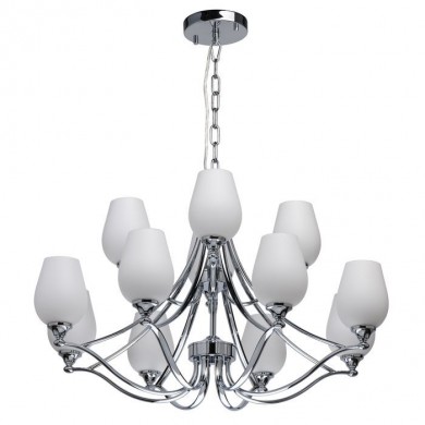 Suspension Palermo Chromé E27 12x60W Max CH_386016512 386016512 Suspension Palermo Chromé E27 12x60W Max Chiaro 386016512