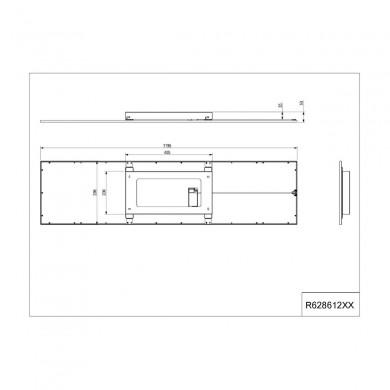 Plafonnier Gamma Noir mat 1x33,5W SMD LED L119,5 TRIO LIGHTING R62861232