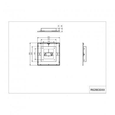 Plafonnier Gamma Noir mat 1x13,5W SMD LED TRIO LIGHTING R62863032