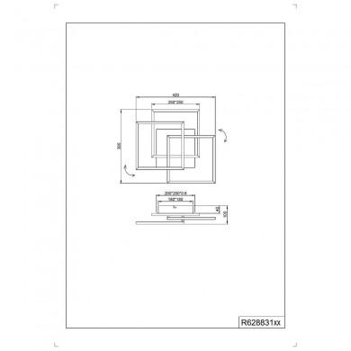 Plafonnier Mobile Blanc mat 1x28W SMD LED TRIO LIGHTING R62883131