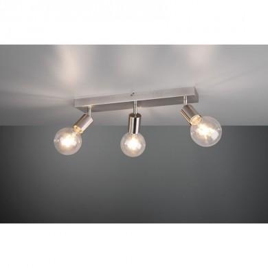 Plafonnier Boule Vannes Nickel mat 3x40W E27 TRIO LIGHTING R80183007