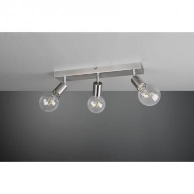 Plafonnier Boule Vannes Nickel mat 3x40W E27 TRIO LIGHTING R80183007