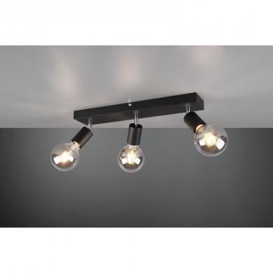 Plafonnier Boule Vannes Noir mat 3x40W E27 TRIO LIGHTING R80183032