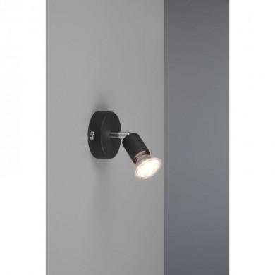 Applique Murale Paris Noir mat 1x35W GU10 TRIO LIGHTING R80911032