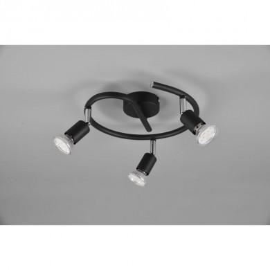 Plafonnier Paris Noir mat 3x35W GU10 TRIO LIGHTING R80913932