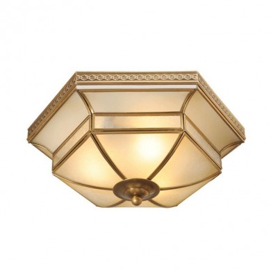 Plafonnier Country Laiton 3x60W CH_397010103 397010103 Plafonnier Country Laiton 3x60W Chiaro 397010103