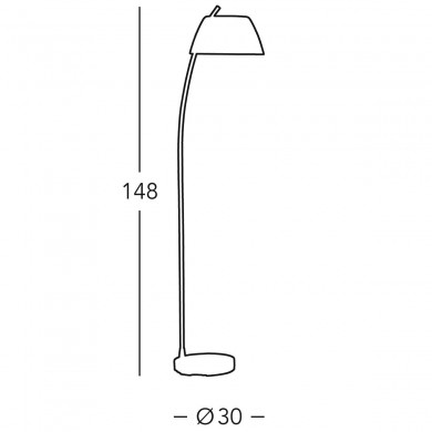 Lampadaire MALMÖ 1x60W E27 Nickel brossé KZ_0051-41-6 0051.41.6 Lampadaire MALMÖ 1x60W E27 Nickel brossé KOLARZ 0051.41.6