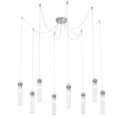 Suspension RAGGIO 8x25W E14 Feuille d'argent KOLARZ 6009.30850