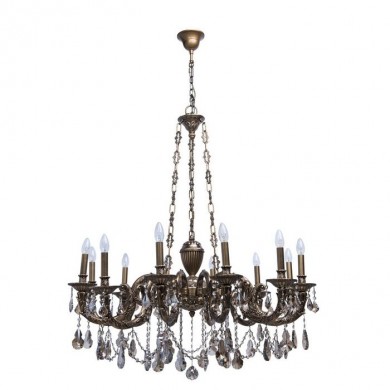 Lustre Classic Laiton vieilli 12x60W CH_491010712 491010712 Lustre Classic Laiton vieilli 12x60W Chiaro 491010712