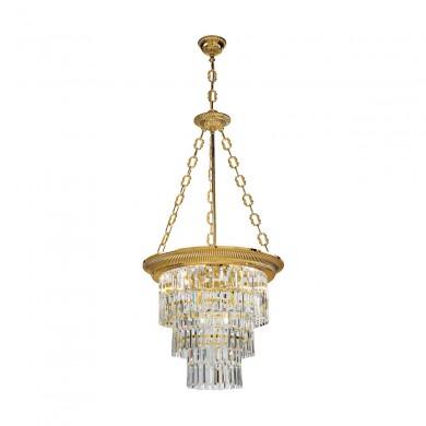 Lustre Cascade MILORD CRYSTAL 4x100W E27 Or français KOLARZ 0346.34.15
