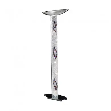Lampadaire DELPHI 4x15W LED dimmable Chromé poli Kiss Silver KOLARZ 2252.41.5.Ki.Ag