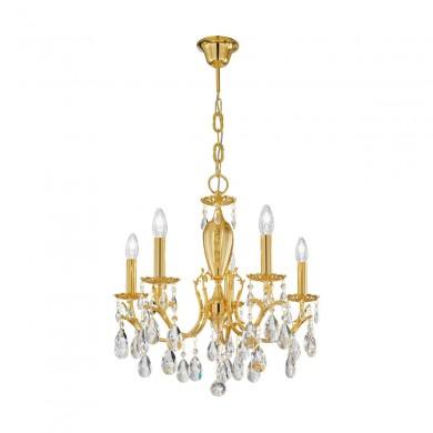 Lustre Pampille NAPOLEON Or E14 12x40W - Ideal Lux 167404