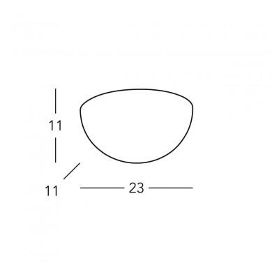 Demi Applique BISQUITTE 1x75W E27 Blanc KZ_588-66 588.66 Demi Applique BISQUITTE 1x75W E27 Blanc KOLARZ 588.66