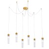 Suspension Araignée RAGGIO 6x25W E14 Feuille d'or KOLARZ 6009.30630
