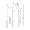 Suspension Araignée RAGGIO 6x25W E14 Feuille d'or KOLARZ 6009.30630