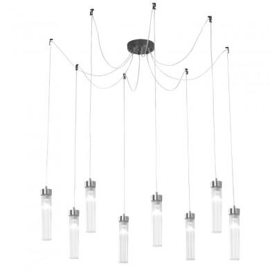 Suspension RAGGIO 8x25W E14 Bruni brossé KOLARZ 6009.30860