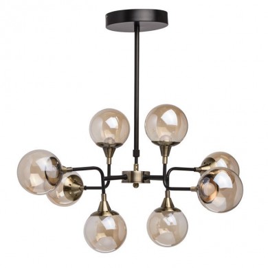 Suspension Hamburg Noir LED Intégrée 32W DM_605010908 605010908 Suspension Hamburg Noir LED Intégrée 32W DE MARKT 605010908