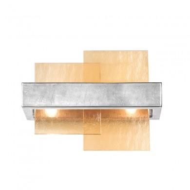 Applique Murale RETTANGOLO 2x20W G9 Feuille d'argent 6040.60250/A KZ_6040-60250__A 6040.60250/A Applique Murale RETTANGOLO 2x20W G9 Feuille d'argent 6040.60250/A KOLARZ 6040.60250/A