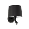 Applique Murale Conga Noir Liseuse 1x15W Max E27 FARO 64309-03