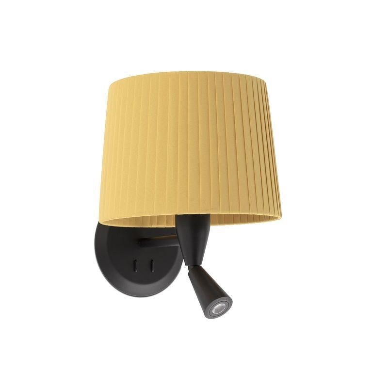 Applique Murale Samba Noir Jaune Liseuse 1x15W E27 FARO 64309-36