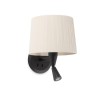 Applique Murale Liseuse Samba Noir Beige 1x15W E27 FARO 64309-35