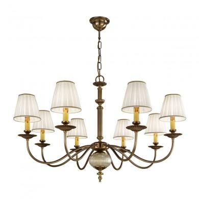Lustre Abat Jour ASCOT 8x60W E14 Laiton antique KZ_0195-88-4 0195.88.4 Lustre Abat Jour ASCOT 8x60W E14 Laiton antique KOLARZ 0195.88.4