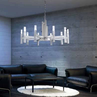 Lustre SPIGOLO 10x20W G9 Feuille d'argent H61,4 KZ_6030-81050 6030.81050 Lustre SPIGOLO 10x20W G9 Feuille d'argent H61,4 KOLARZ 6030.81050