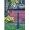 Lampadaire exterieur Noir COMO 2x57W Max NORLYS 372SV