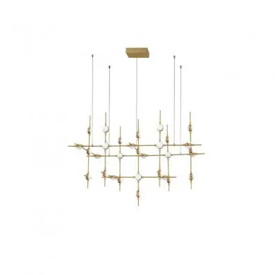 Suspension Boule ATOMO Or LED 30x2,4 W NOVA LUCE 9180630