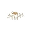 Plafonnier Boule ATOMO Or LED 36x2,4 W NOVA LUCE 9180636