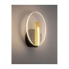 Applique Murale SIDERNO Noir & Or LED 7 W NOVA LUCE 9545401