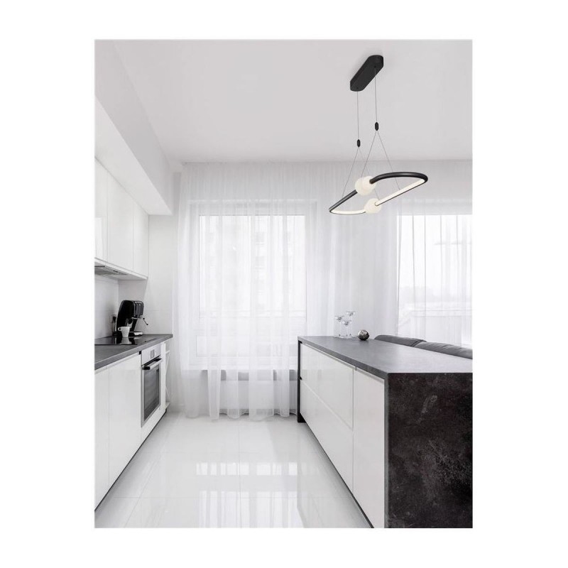 Suspension CELIA Noir LED 44,2 W NOVA LUCE 9820603