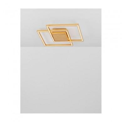 Plafonnier BILBAO Feuille d'Or LED 25 W NOVA LUCE 9500821