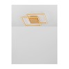 Plafonnier BILBAO Feuille d'Or LED 25 W NOVA LUCE 9500821