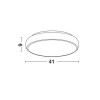 Plafonnier GAP Blanc LED 38 W NOVA LUCE 8100981