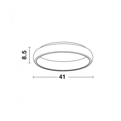 Plafonnier ALBI Blanc LED 32 W NOVA LUCE 8105605