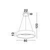 Suspension RANDO Noir LED 42 W NOVA LUCE 6167220