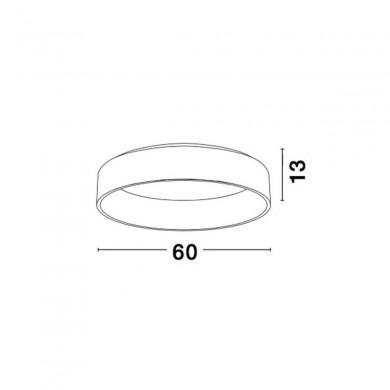 Plafonnier RANDO Gris LED 42 W 4000K NOVA LUCE 6167202