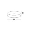 Plafonnier RANDO Gris LED 42 W 4000K NOVA LUCE 6167202