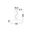Suspension RODA Blanc LED 46 W NOVA LUCE 616803