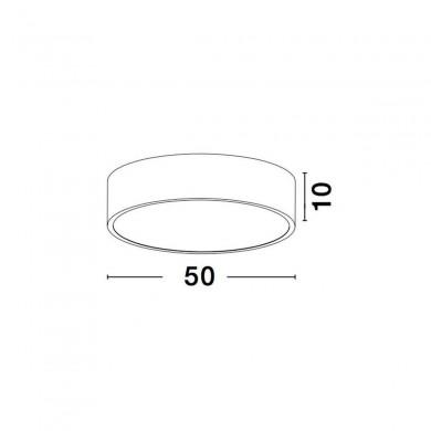 Plafonnier RODA Blanc LED 34 W NOVA LUCE 6166805
