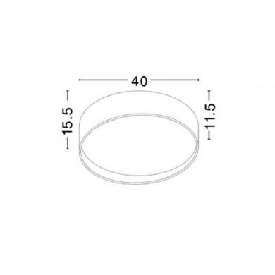 Plafonnier FANO Blanc LED 26 W NOVA LUCE 71045001